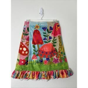 NWT NATURAL LIFE Womens Skirt Size S/M Wrap Cover Up Floral Boho Hippie